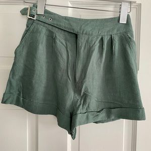 Night washed loose shorts